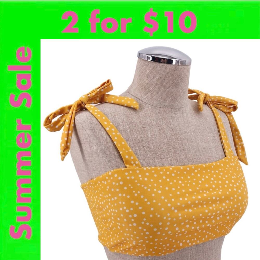 Shein yellow bikini top SALE